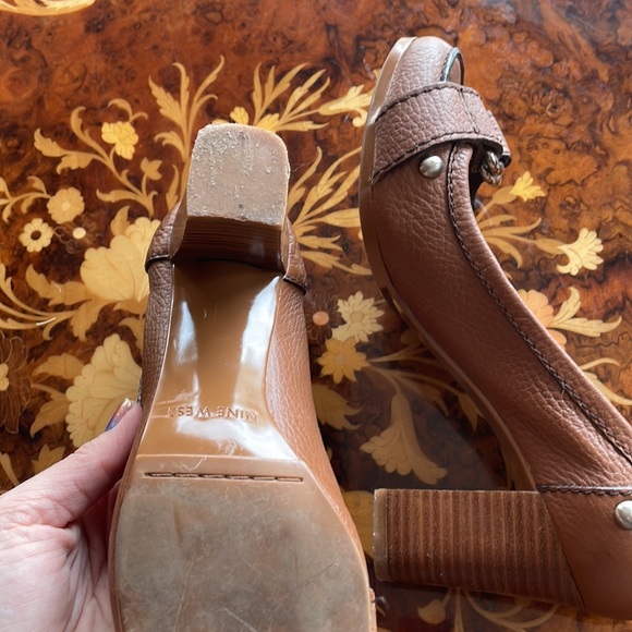 NINE WEST work pumps heels lot Black wedge sandals & perfect pumps sz6 6.5 - Picture 6 of 7